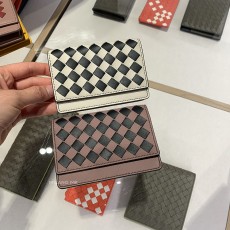 프라이빗 세일 보테가베네타 인트레치아토 체크 반지갑 BOTTEGA VENETA INTRECCIATO NAPPA CHECK WALLET 549585 VCOM4