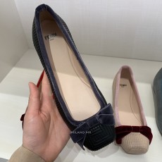 펜디 발레리나 퀼팅 플랫슈즈 FENDI BALLERINA QUILTING FLAT SHOES WSS45A