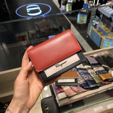 [SALE] 페라가모 로고 투톤 코인 카 지갑 FERRAGAMO LOGO TWOTONE COIN CARD WALLET 22D583