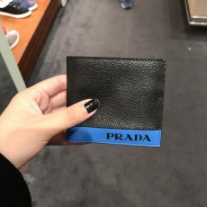 [추가세일] 프라다 남성 블루패치 로고 반지갑 PRADA MEN'S BLUE PATCH LOGO WALLET 2M0912 2CIG