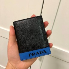 [추가세일] 프라다 남성 블루패치 로고 반지갑 PRADA MEN'S BLUE PATCH LOGO WALLET 2MO006 2CIG