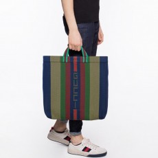 [추가입고] 구찌 로고 스트라이프 토트백 GUCCI LOGO STRIPE TOTE BAG 499484 9J3A0